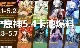 最新原神2.7卡池爆料,新角色与限定武器齐聚，惊喜不断！